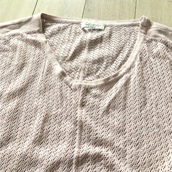 Cocogio Made in Italy Lace Summer Top in Soft Pink - Picture 4 of 9